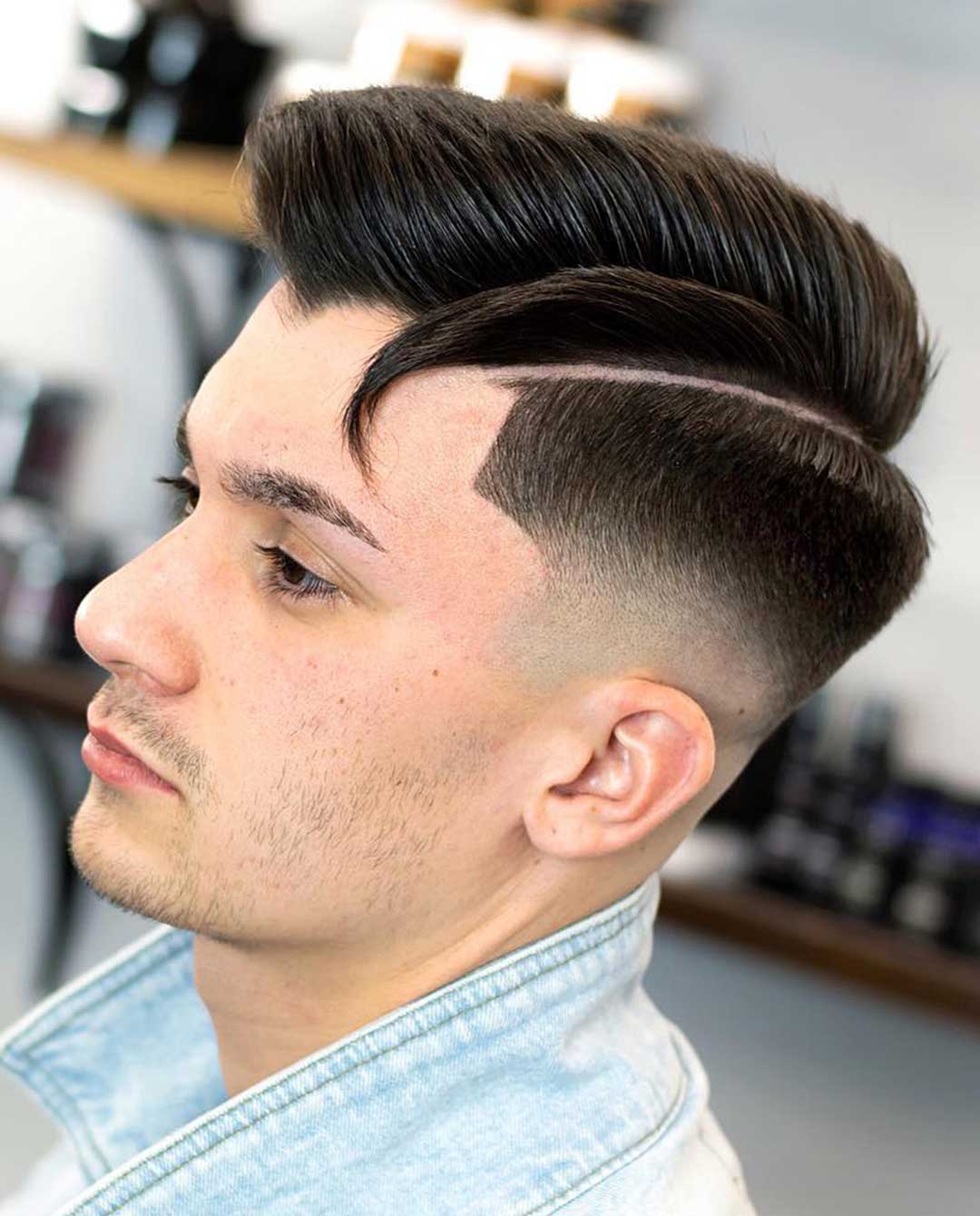 hard parted comb over